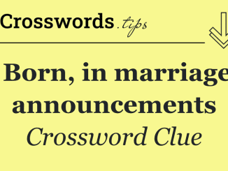 Born in Marriage Announcements